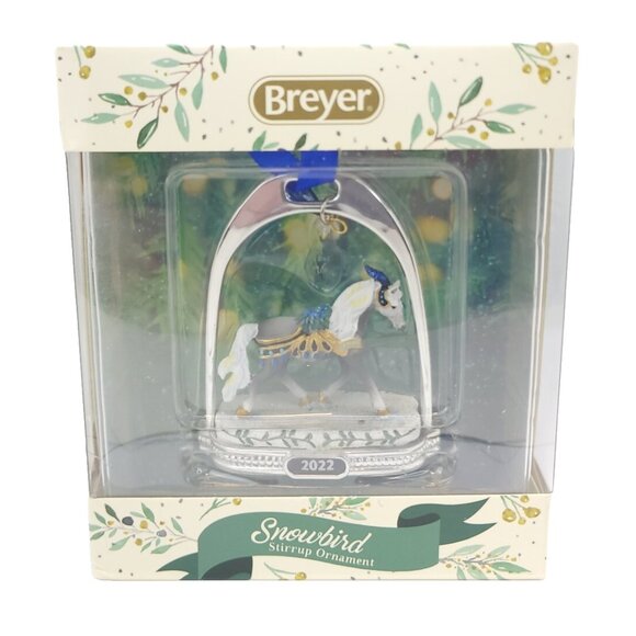 Breyer Horses 2022 Holiday Collection Stirrup Ornament Snowbird 70032 - Picture 1 of 9